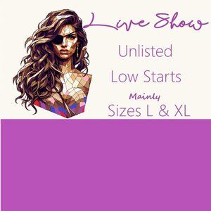 LIVE SHOW! Mainly L and XL.